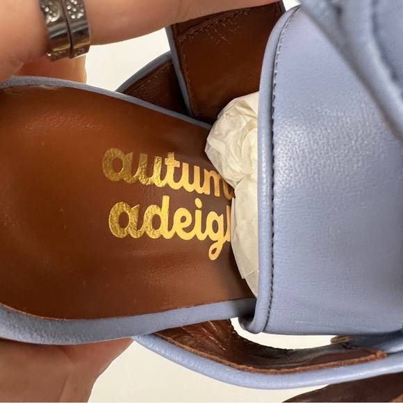 Autumn Adeigbo Buckle Ankle Jewel Strappy Wooden Clogs - Picture 10 of 11